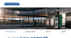 Desktop Screenshot of kulturservice.ch